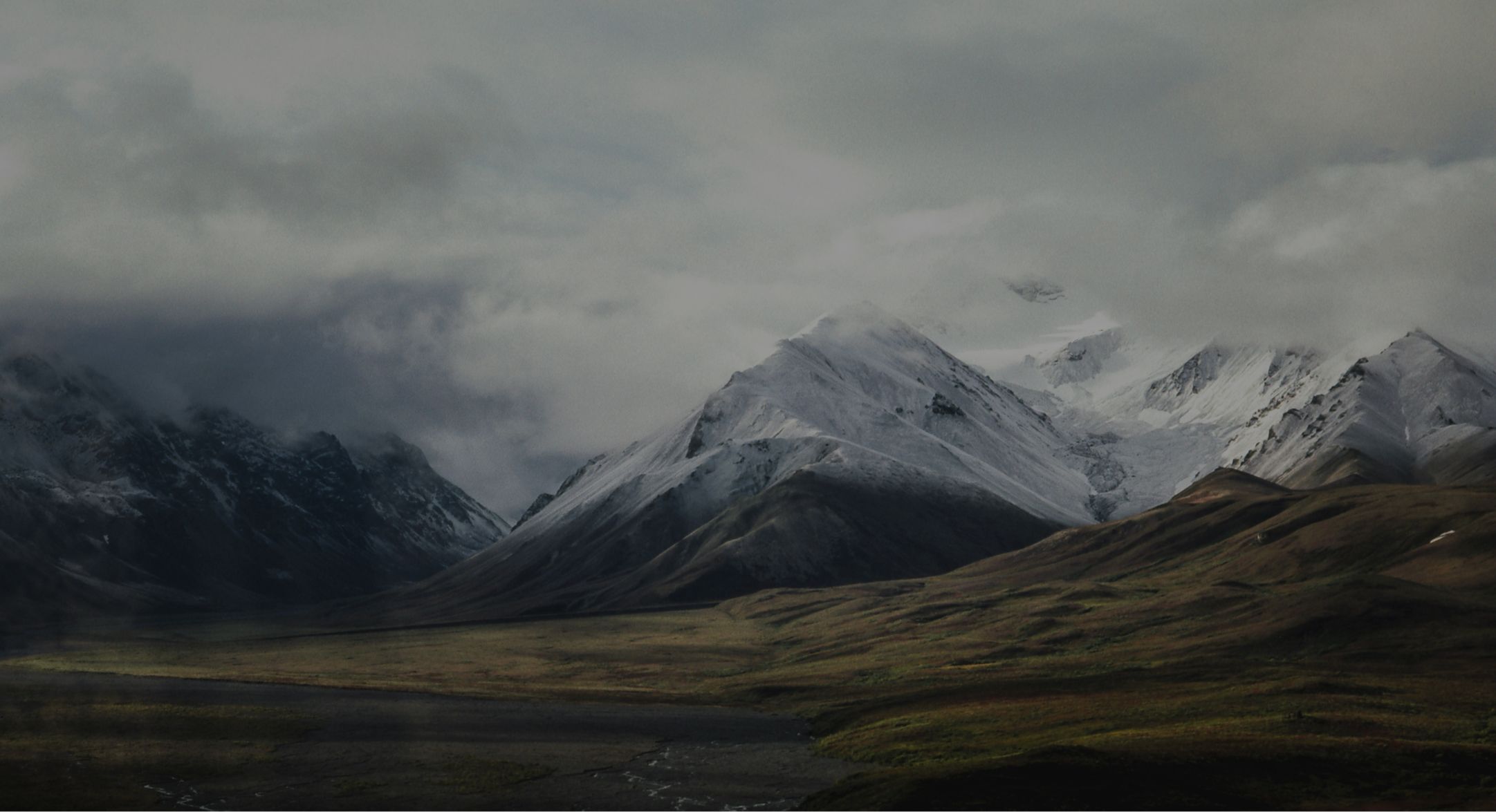 Mountain landscape emphasizing stability and security