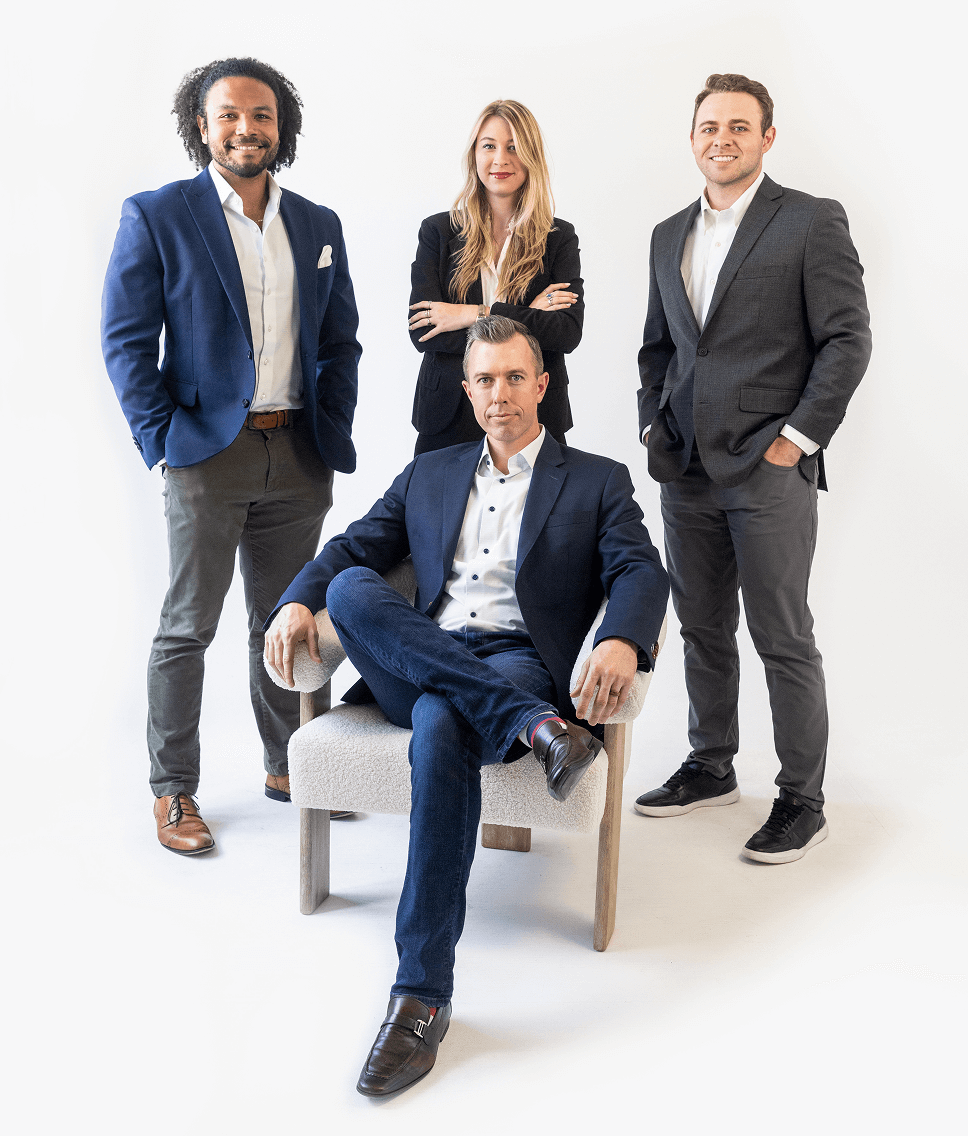 Financial advisor team standing together